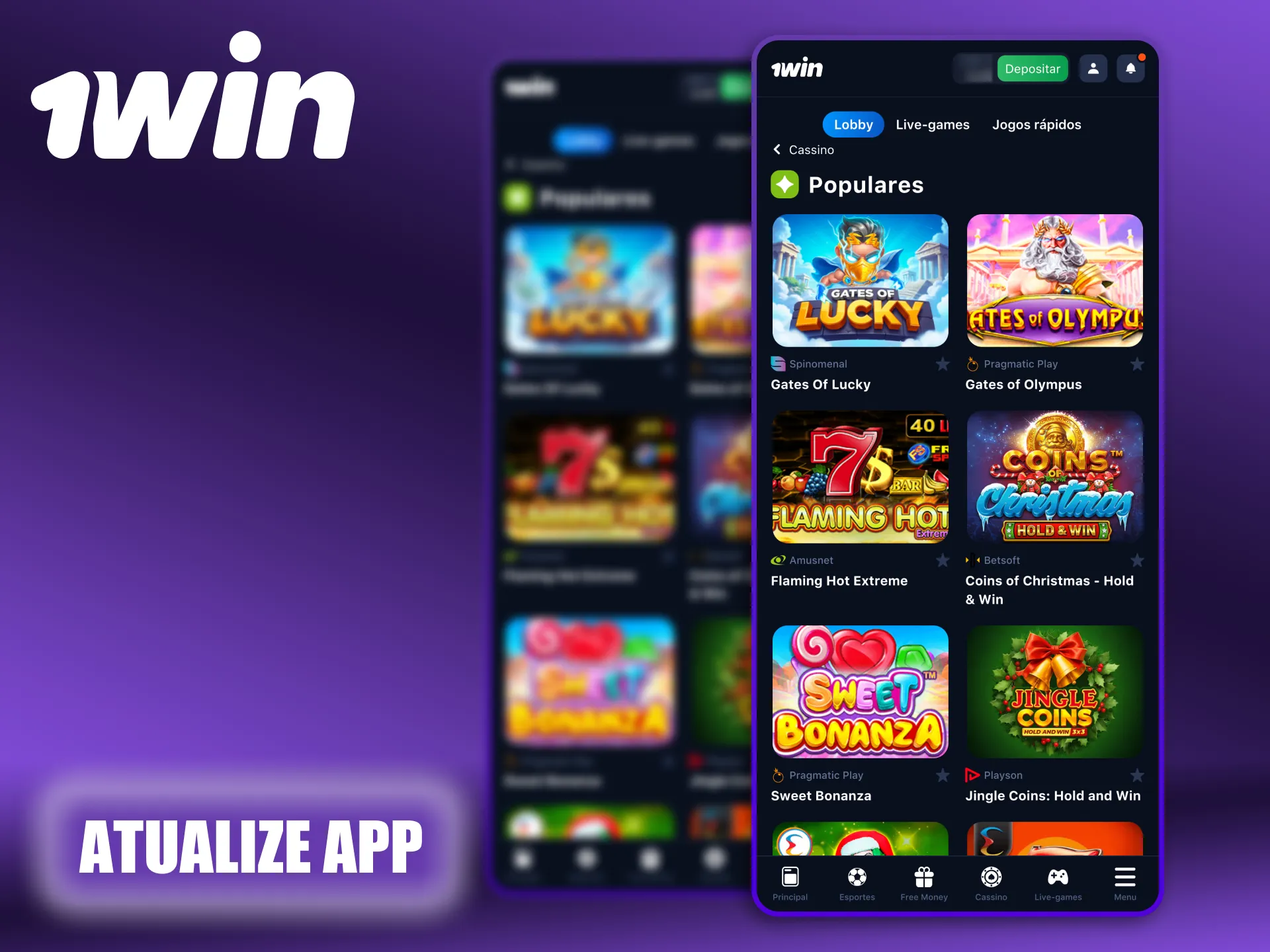 Mantenha o APK do seu aplicativo 1Win atualizado.