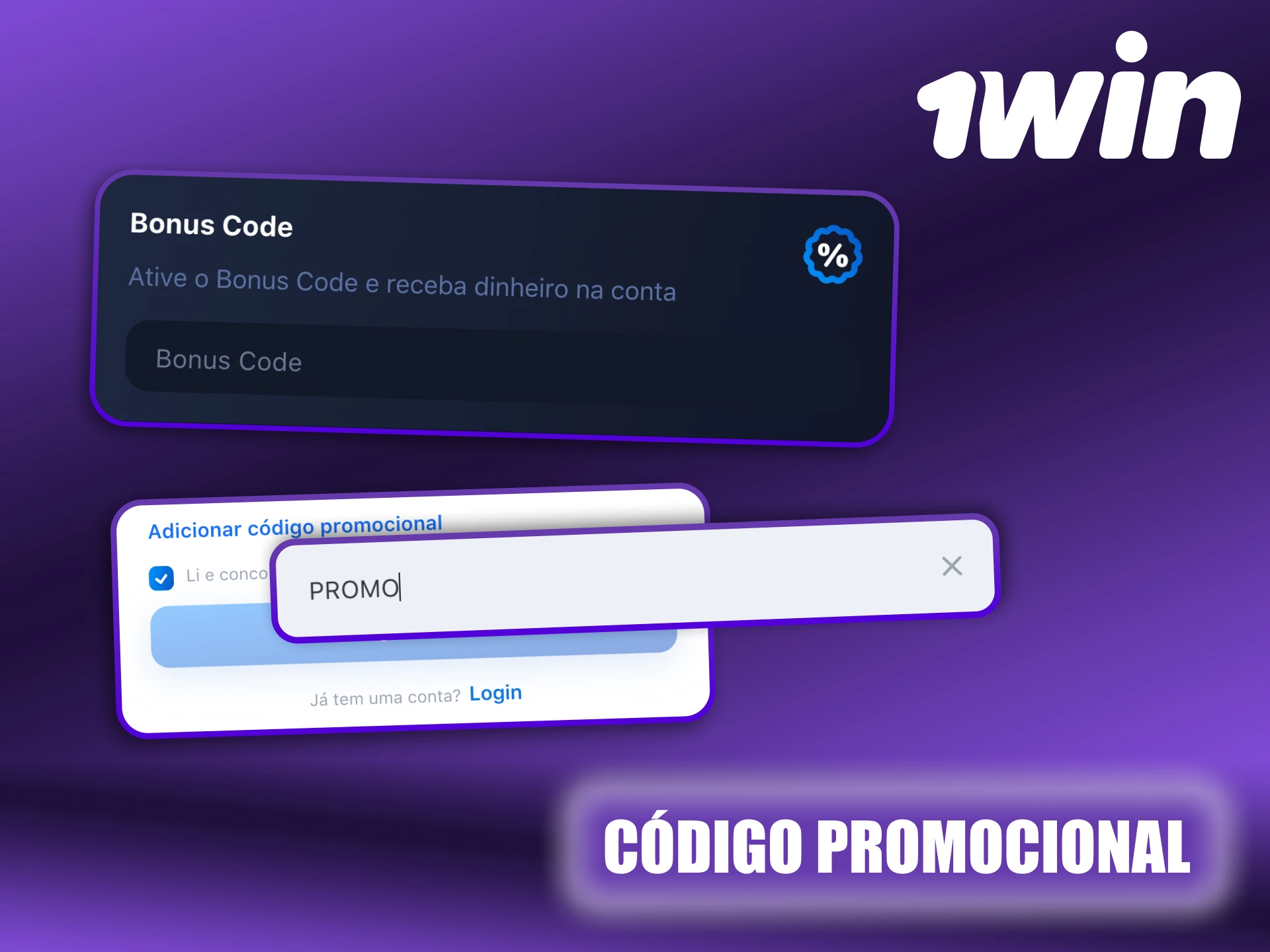 Não se esqueça de ativar o código promocional do 1Win.