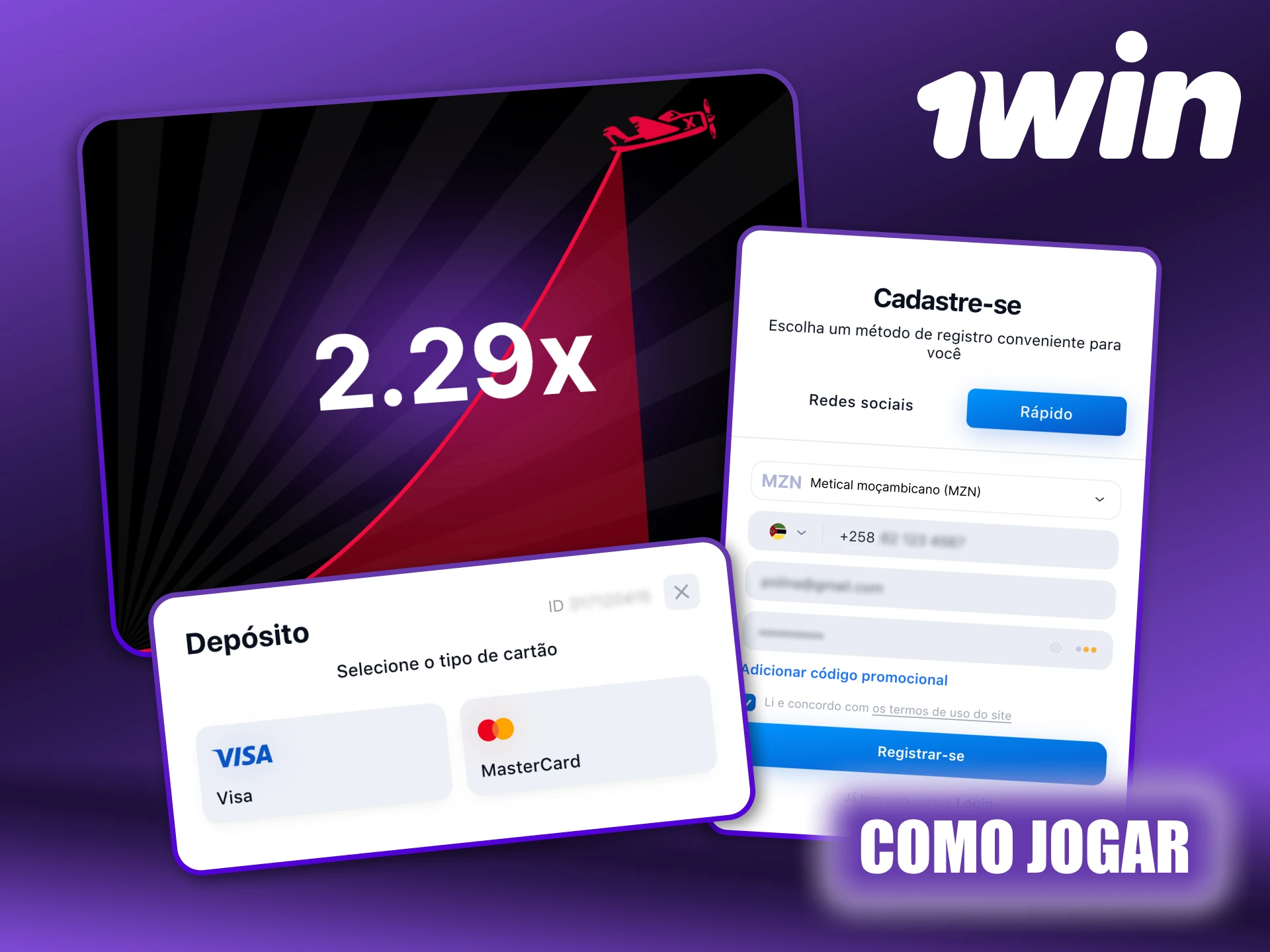 Aprenda como começar a jogar Aviator no 1Win Moçambique.