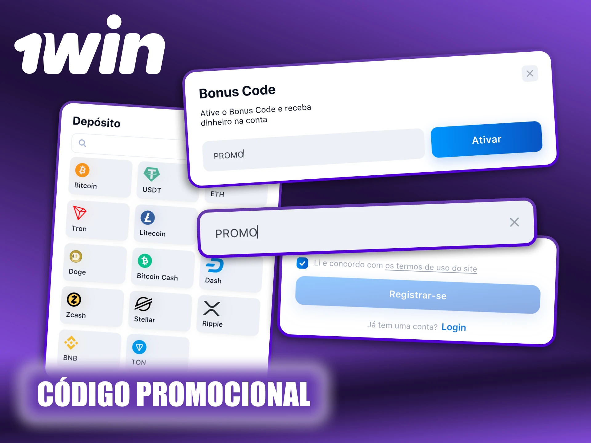 Utilize o código promocional 1Win para aumentar o bónus de boas-vindas.