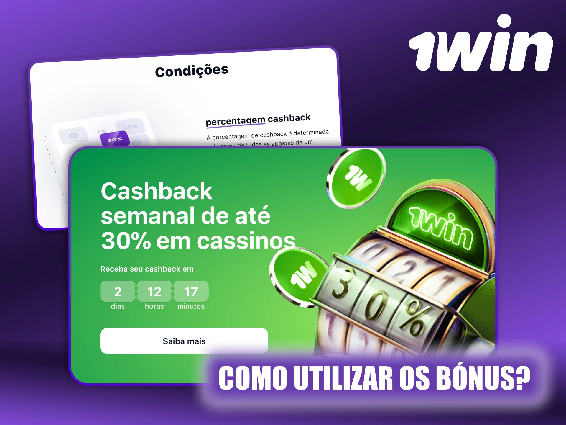 É fácil ativar e utilizar os bónus de casino 1Win.