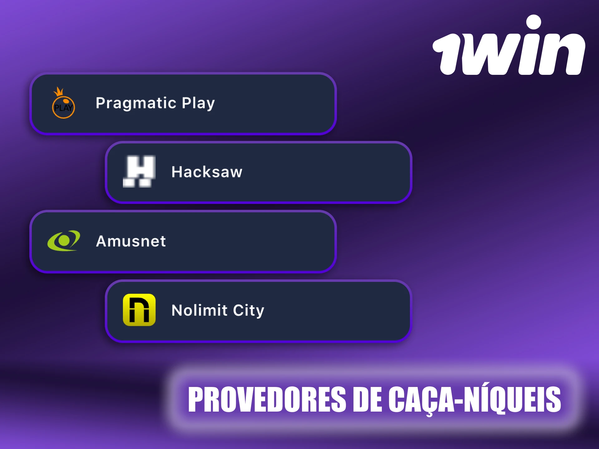 Aqui estão os fornecedores mais populares da 1Win em Moçambique.
