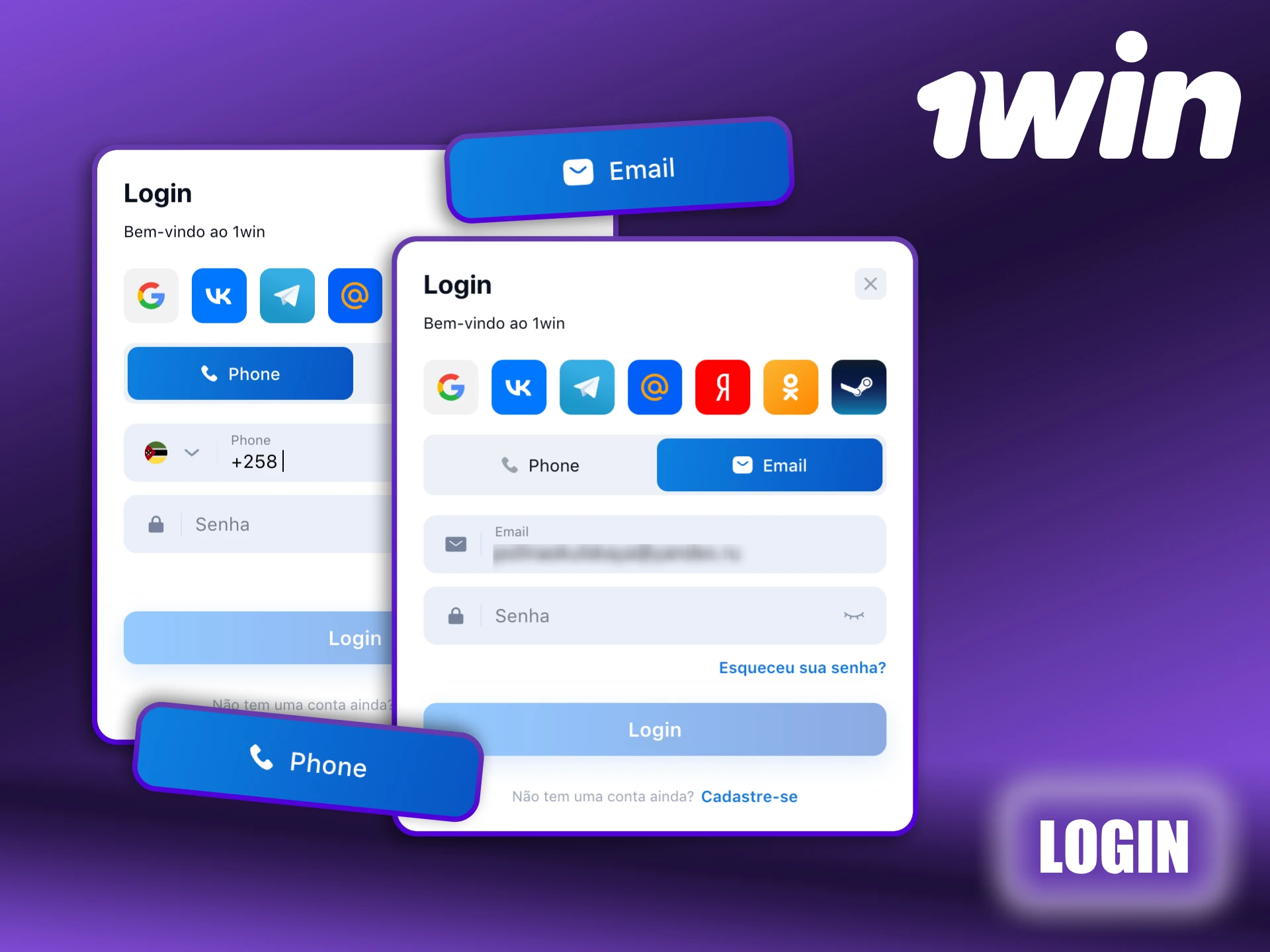 Saiba como fazer login em sua conta do 1Win Moçambique.