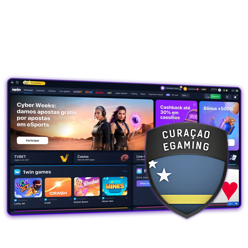 O 1Win é um dos casinos mais fiáveis.